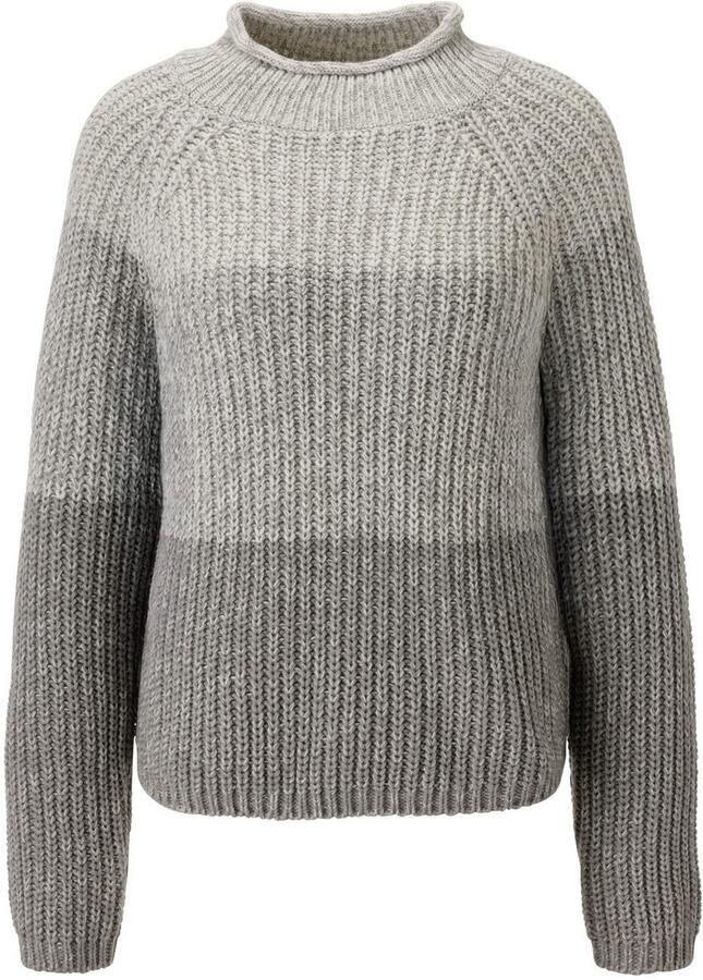 Aniston CASUAL Gebreide trui in gemêleerde color-blocking nieuwe collectie - Foto 2