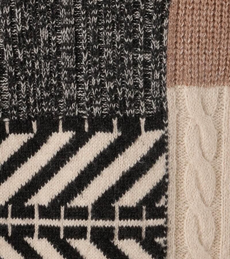 Aniston CASUAL Gebreide trui in kleurharmonisch patchpatroon nieuwe collectie