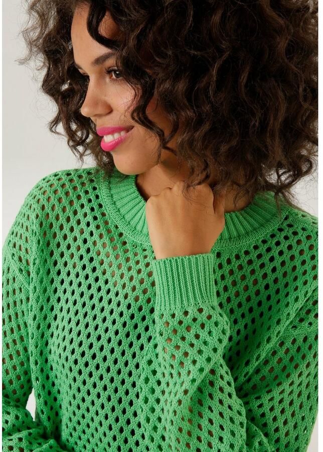 Aniston CASUAL Gebreide trui met coole gaatjespatroon - Foto 2