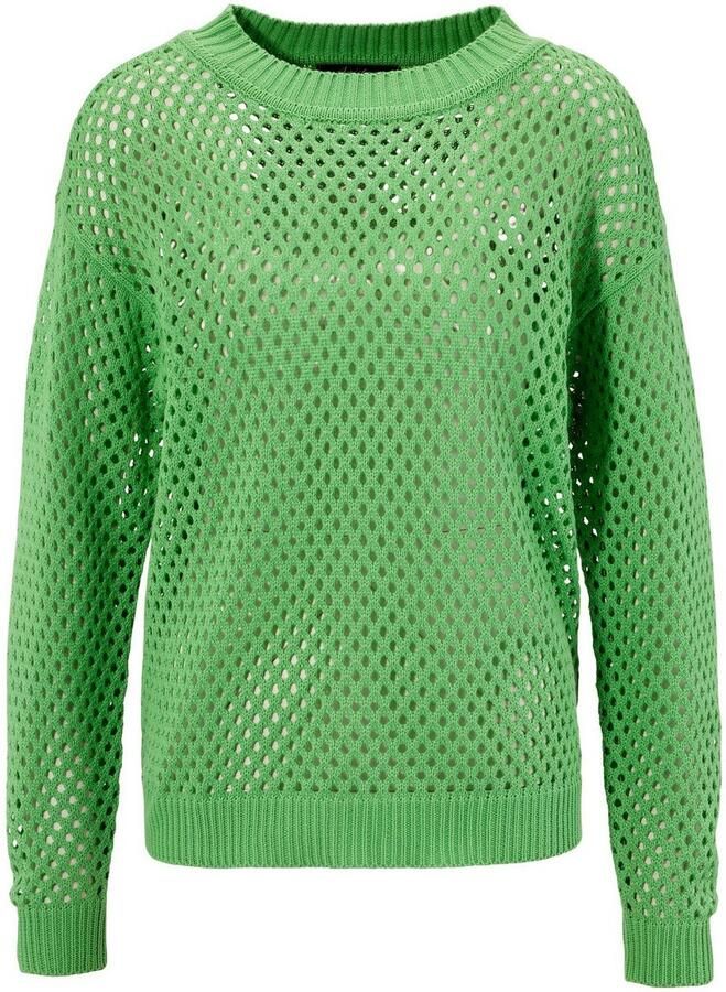 Aniston CASUAL Gebreide trui met coole gaatjespatroon