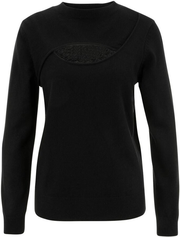 Aniston CASUAL Gebreide trui met cut-out bij het decolleté - Foto 2