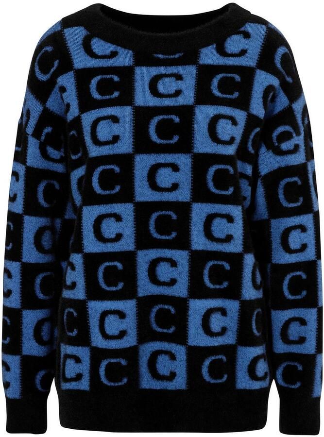 Aniston CASUAL Gebreide trui met extravagante 2-kleurige vierkanten - Foto 2