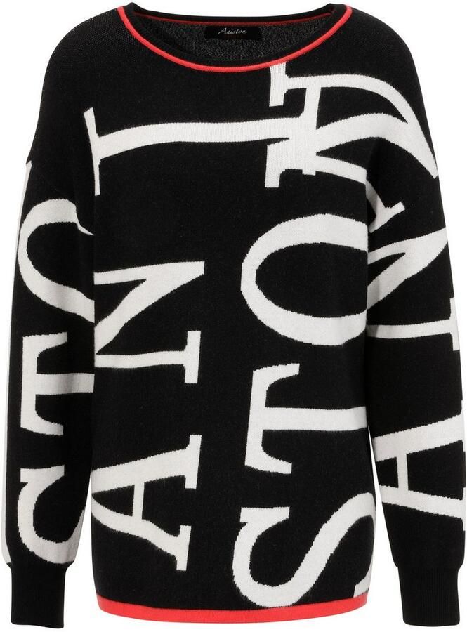 Aniston CASUAL Gebreide trui met gebreide aniston-teksten - Foto 2