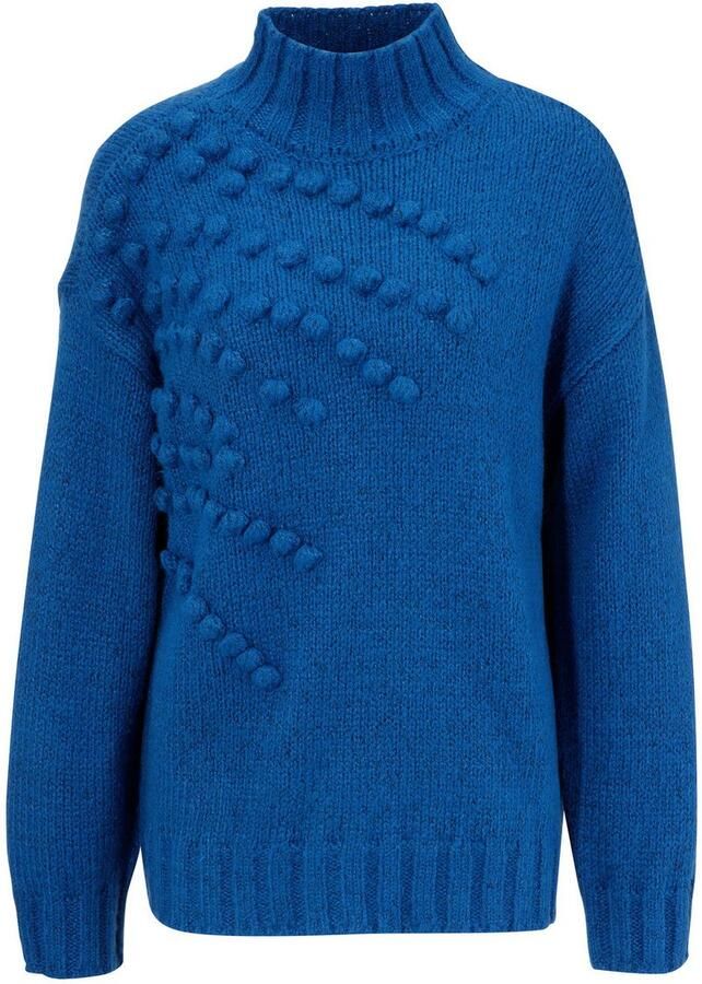 Aniston CASUAL Gebreide trui met gebreide kleine pompons - Foto 2