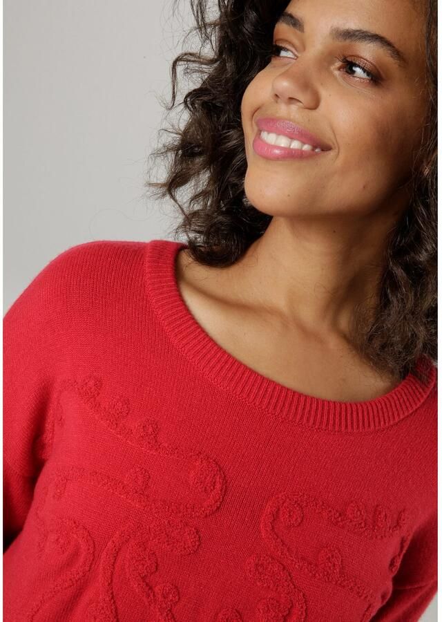 Aniston CASUAL Gebreide trui met gebreide ornamenten - Foto 3