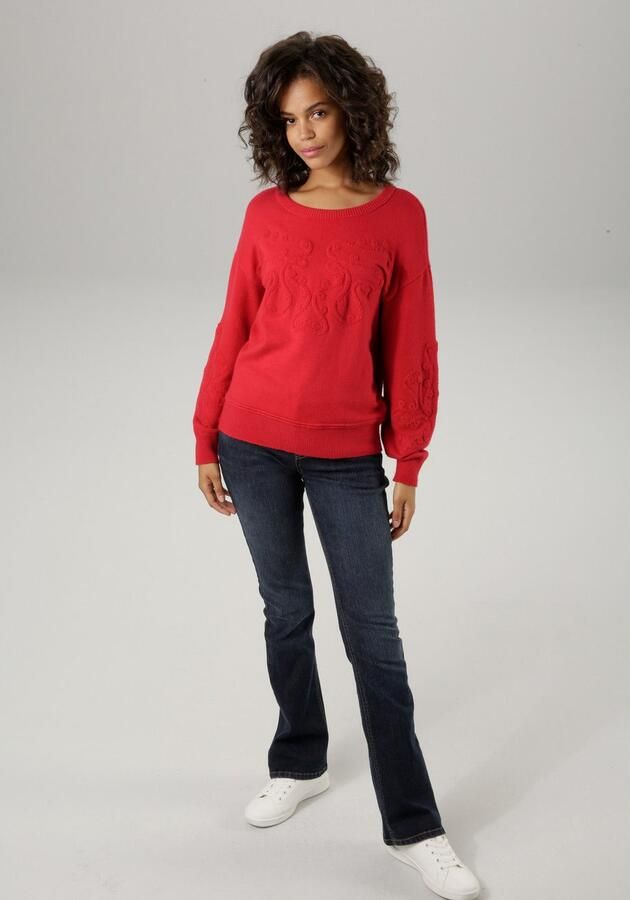 Aniston CASUAL Gebreide trui met gebreide ornamenten - Foto 6