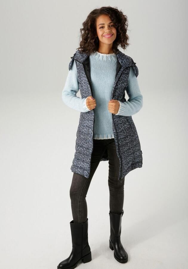 Aniston CASUAL Gebreide trui met gedessineerde boorden nieuwe collectie - Foto 5