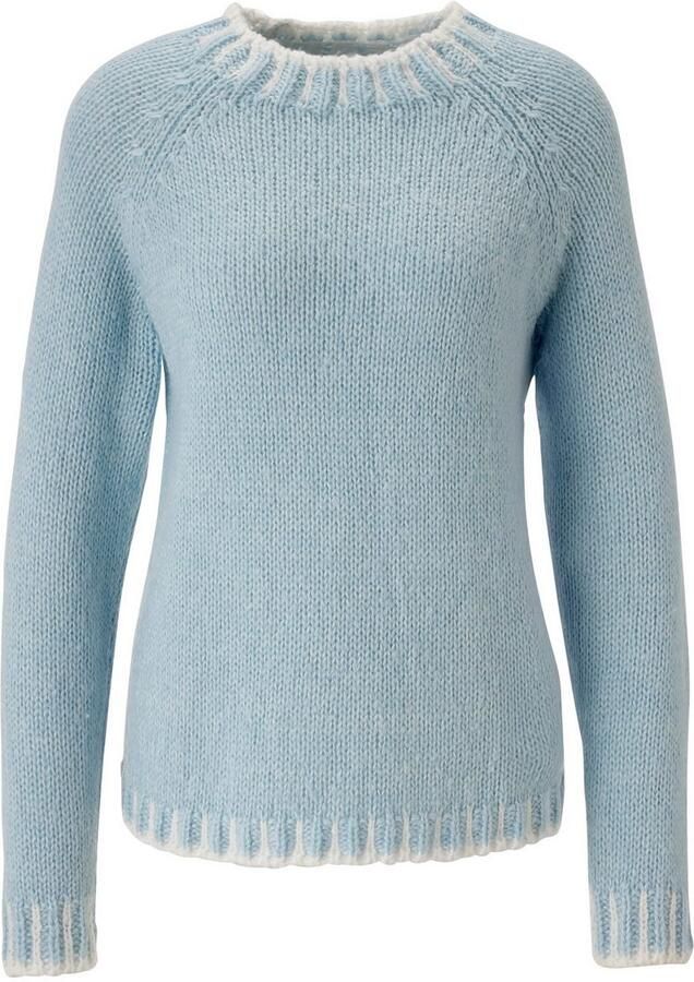 Aniston CASUAL Gebreide trui met gedessineerde boorden nieuwe collectie - Foto 3