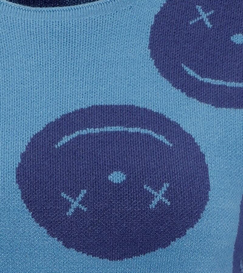 Aniston CASUAL Gebreide trui met ingebrachte smileys