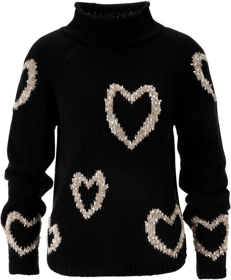 Aniston CASUAL Gebreide trui met ingebreide harten nieuwe collectie - Foto 2