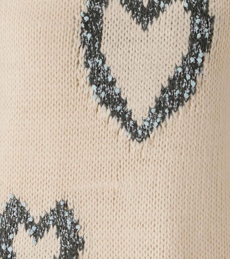 Aniston CASUAL Gebreide trui met ingebreide harten nieuwe collectie