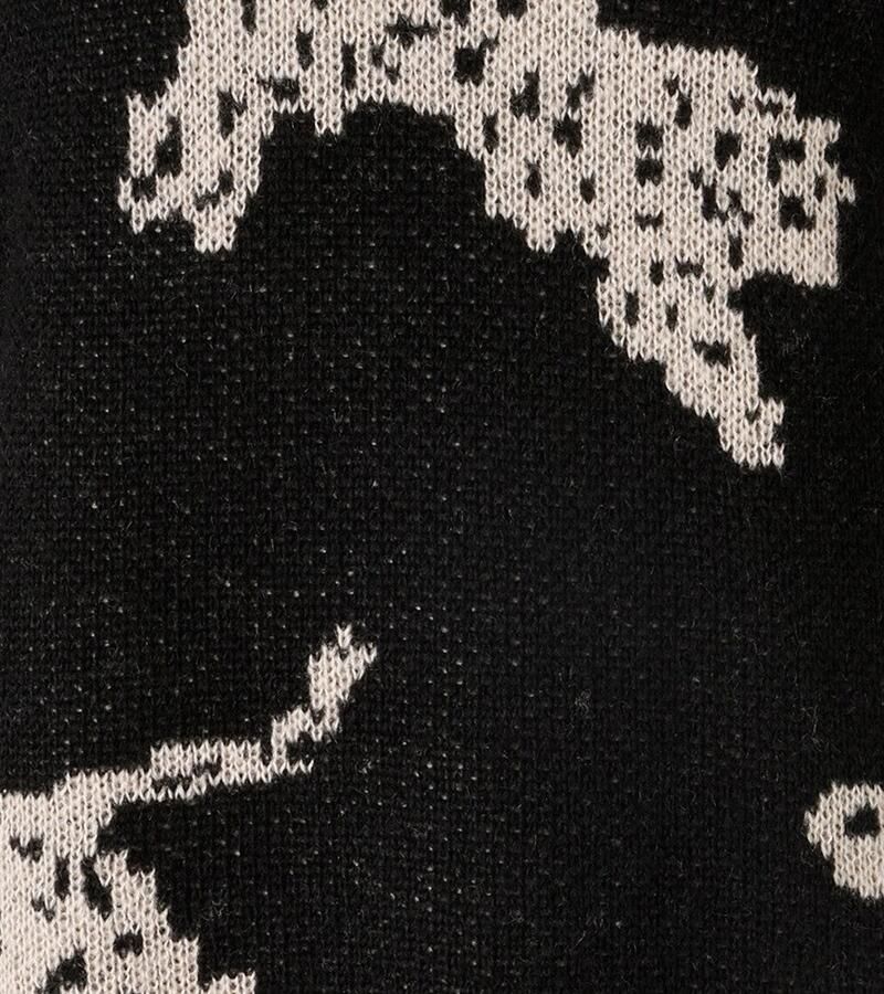 Aniston CASUAL Gebreide trui met ingebreide luipaarden nieuwe collectie
