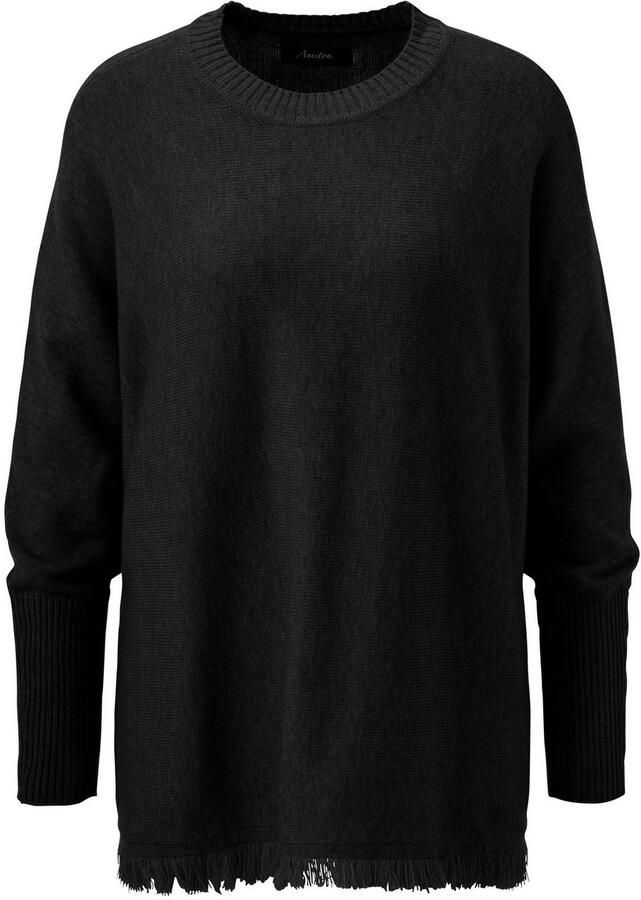 Aniston CASUAL Gebreide trui met ingebreide ster op de rug nieuwe collectie - Foto 2