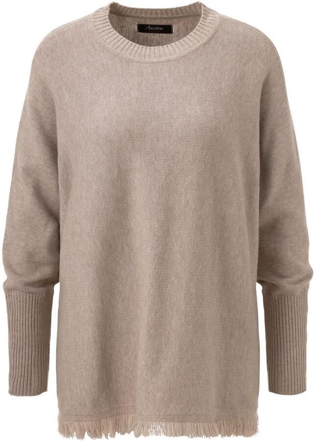 Aniston CASUAL Gebreide trui met ingebreide ster op de rug nieuwe collectie - Foto 2