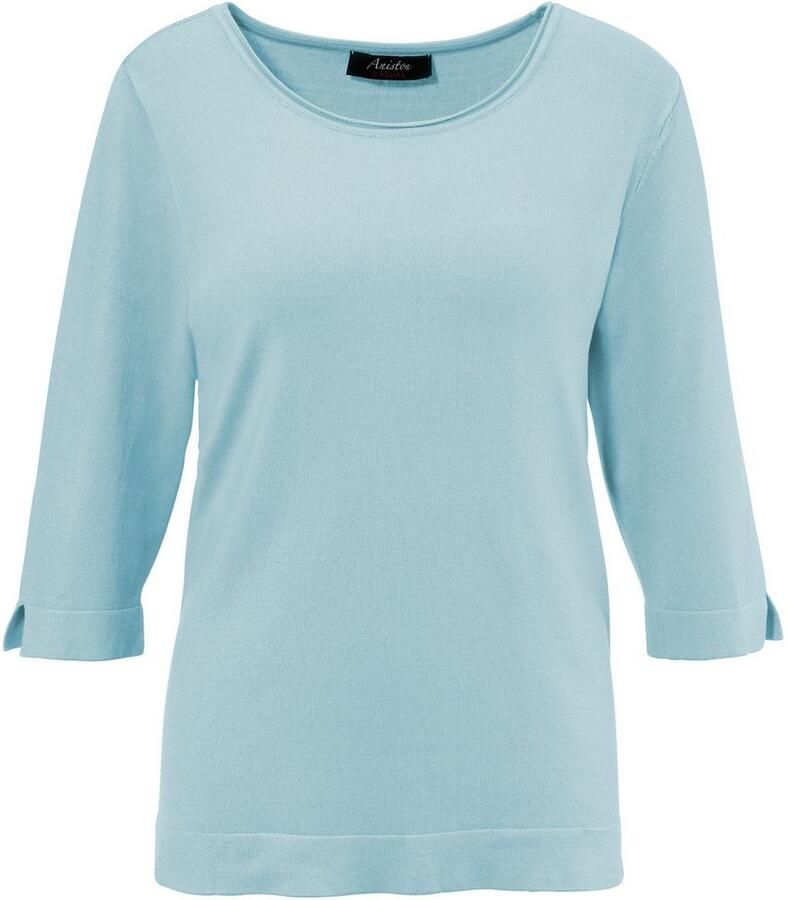 Aniston CASUAL Gebreide trui met klein split aan de 3 4-lange mouwen - Foto 2