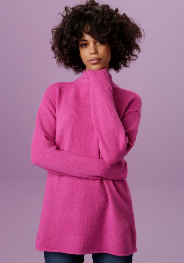 Aniston CASUAL Gebreide trui met opstaande kraag - Foto 6