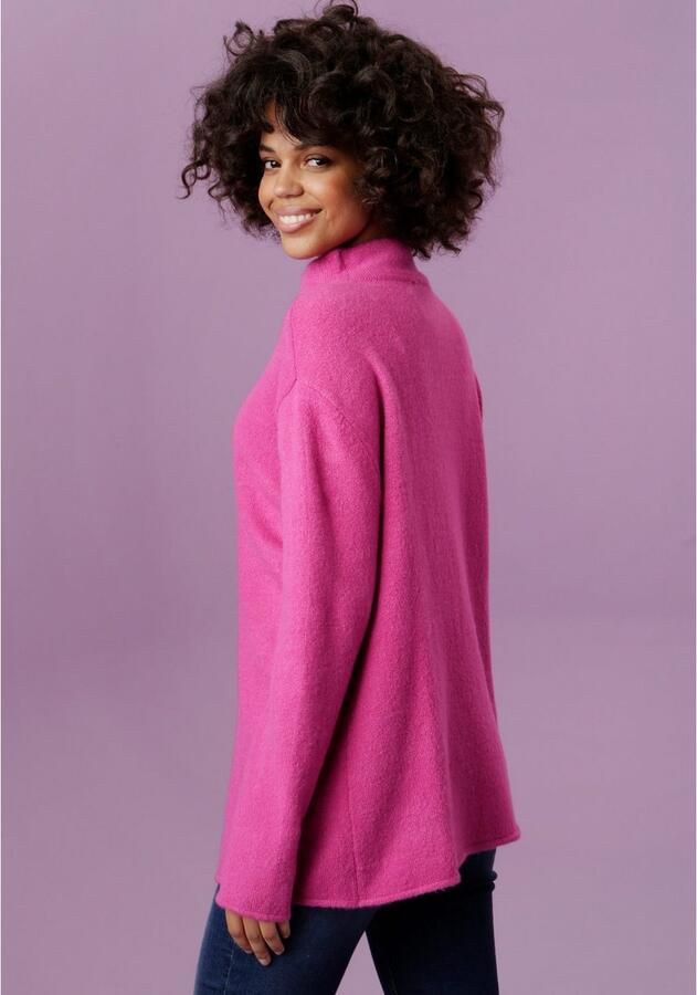 Aniston CASUAL Gebreide trui met opstaande kraag - Foto 3