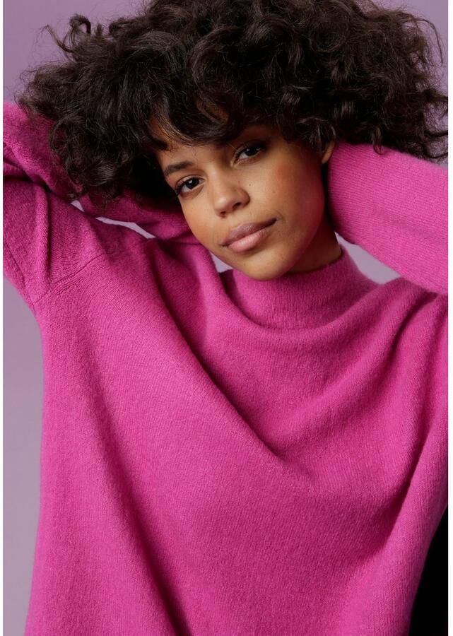 Aniston CASUAL Gebreide trui met opstaande kraag