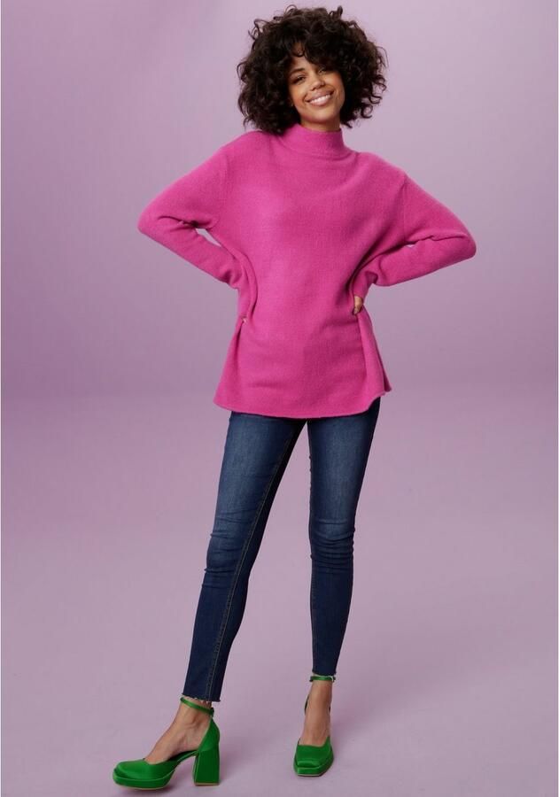 Aniston CASUAL Gebreide trui met opstaande kraag - Foto 4