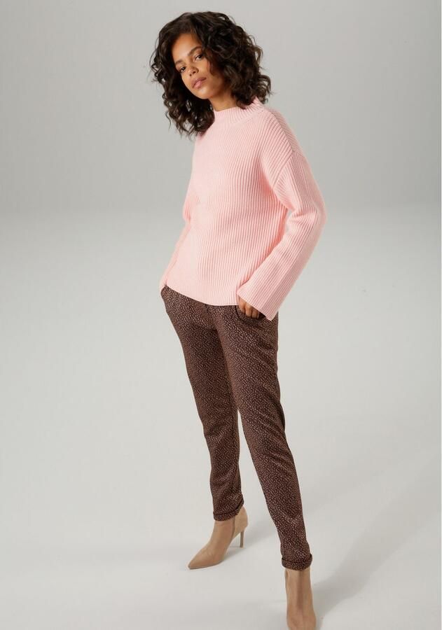 Aniston CASUAL Gebreide trui met opstaande kraag - Foto 4