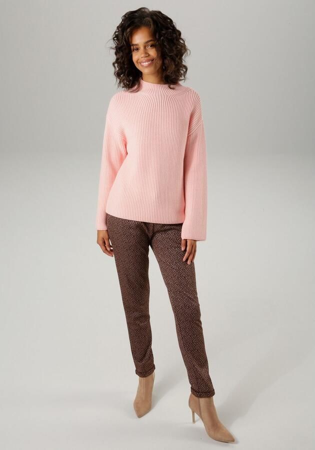 Aniston CASUAL Gebreide trui met opstaande kraag - Foto 6