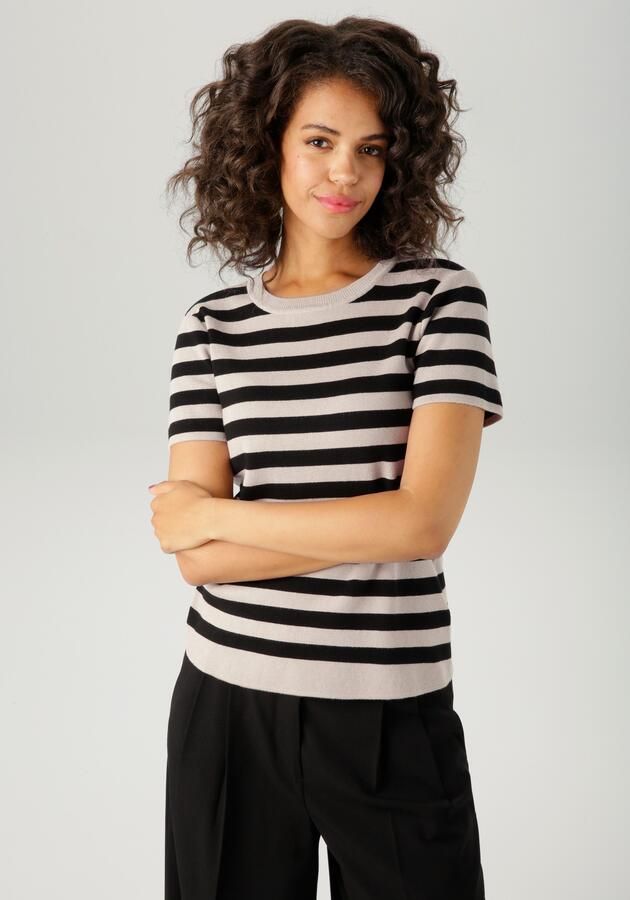 Aniston CASUAL Gebreide trui met streepdessin nieuwe collectie - Foto 7