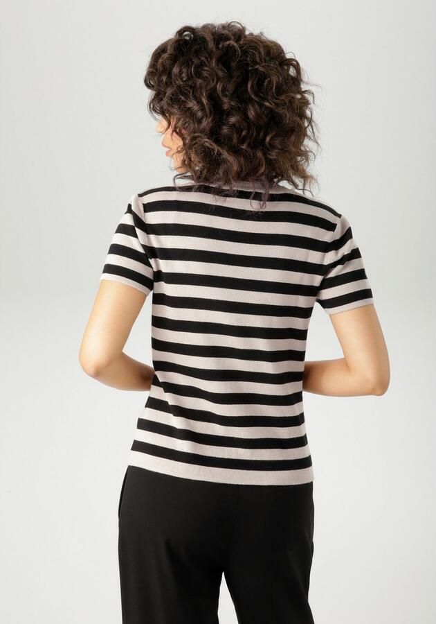 Aniston CASUAL Gebreide trui met streepdessin nieuwe collectie - Foto 4