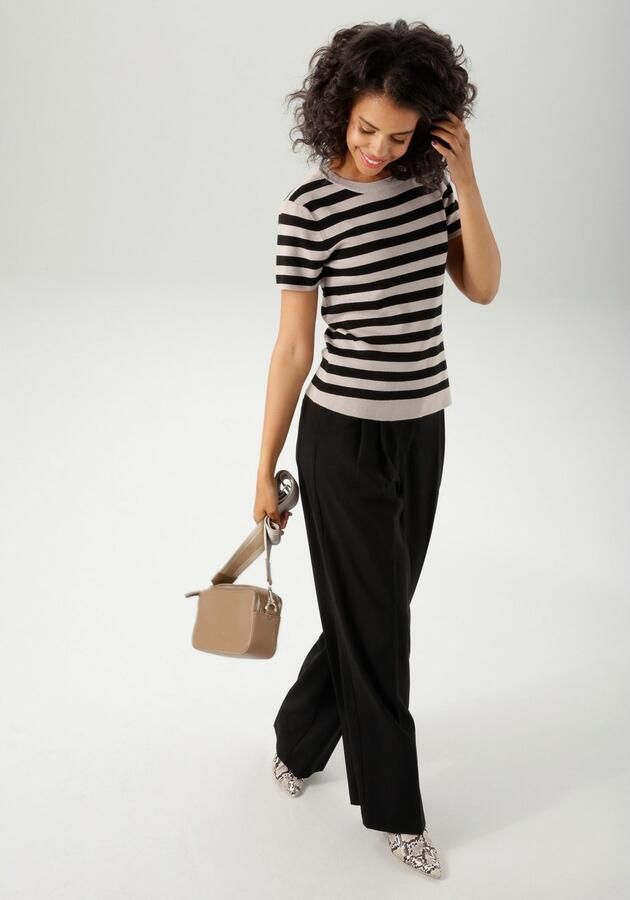 Aniston CASUAL Gebreide trui met streepdessin nieuwe collectie - Foto 5