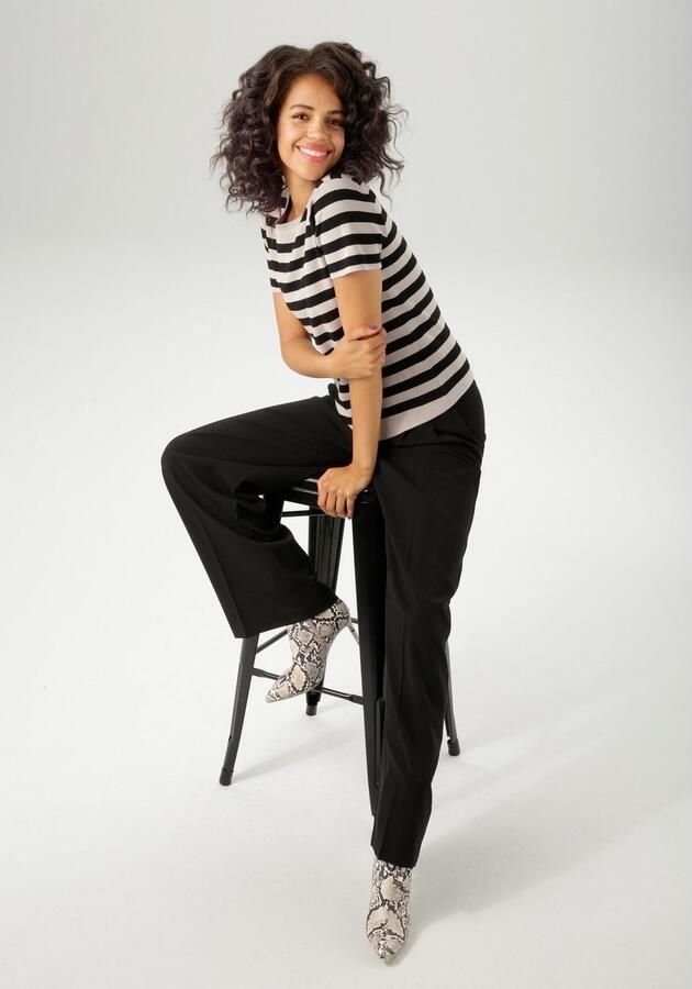 Aniston CASUAL Gebreide trui met streepdessin nieuwe collectie - Foto 6