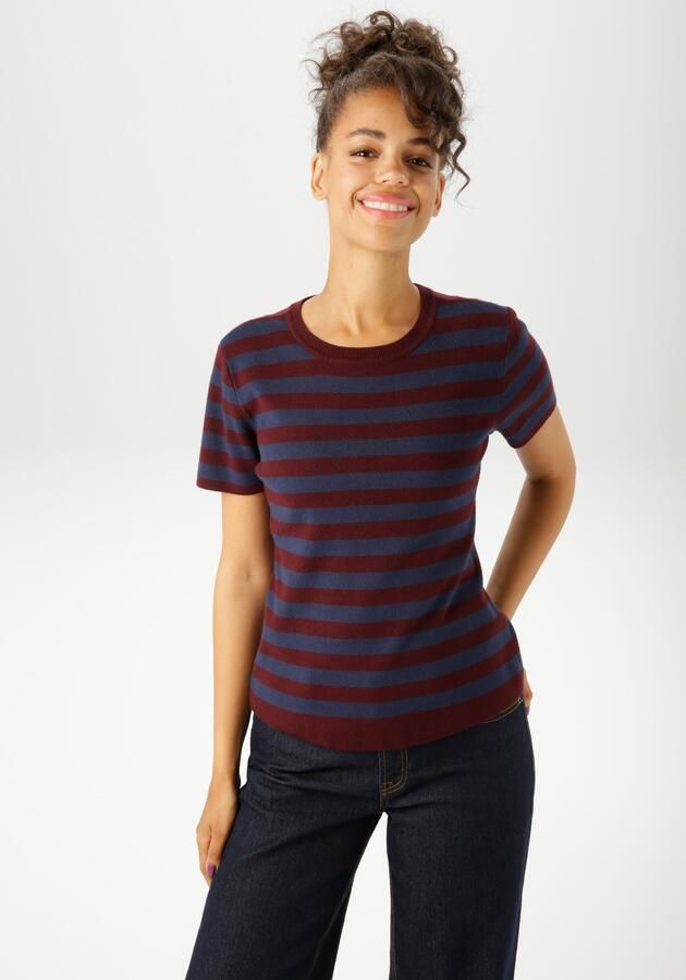 Aniston CASUAL Gebreide trui met streepdessin nieuwe collectie - Foto 7