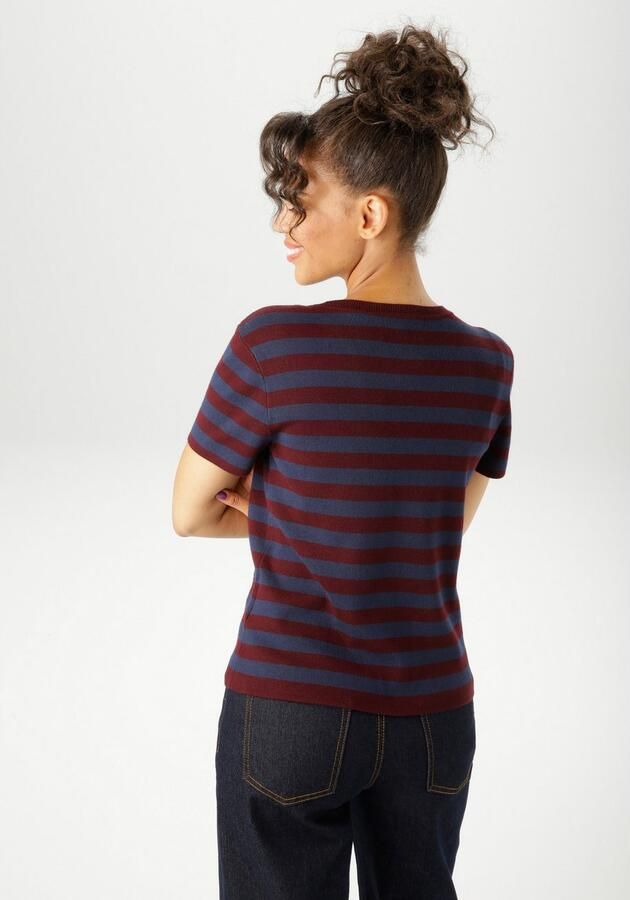 Aniston CASUAL Gebreide trui met streepdessin nieuwe collectie - Foto 4