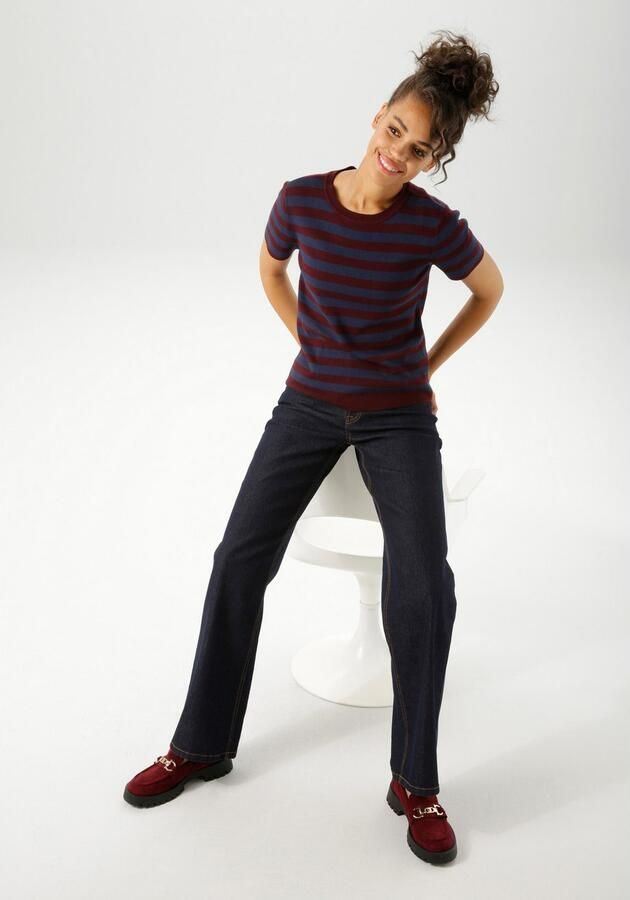 Aniston CASUAL Gebreide trui met streepdessin nieuwe collectie - Foto 5