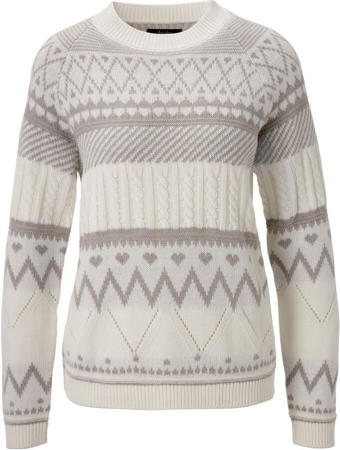 Aniston CASUAL Gebreide trui trendy motievenmix nieuwe collectie - Foto 2