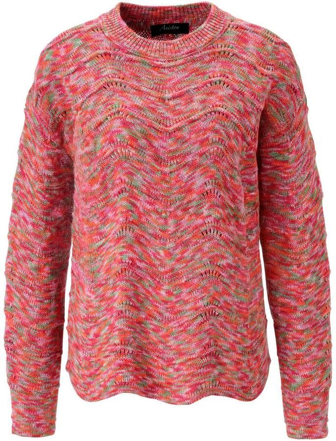 Aniston CASUAL Gebreide trui van bont spacegaren elk stuk is uniek nieuwe collectie - Foto 2