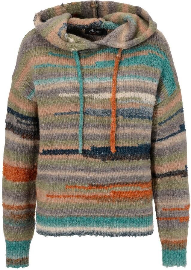 Aniston CASUAL Gebreide trui van kleurrijk effectgaren elk stuk is uniek - Foto 2