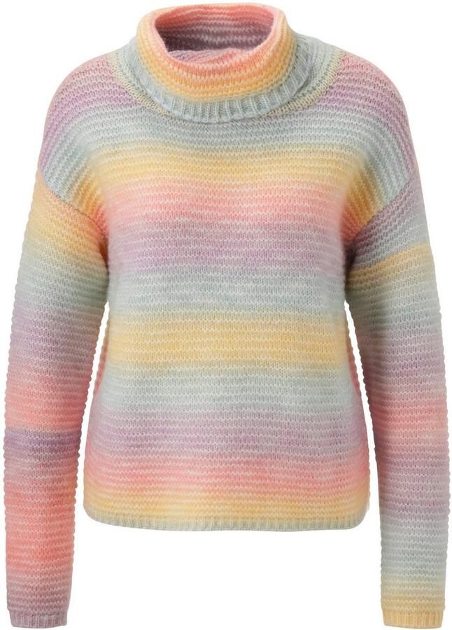 Aniston CASUAL Gebreide trui van regenboogkleurig space-garen nieuwe collectie - Foto 2