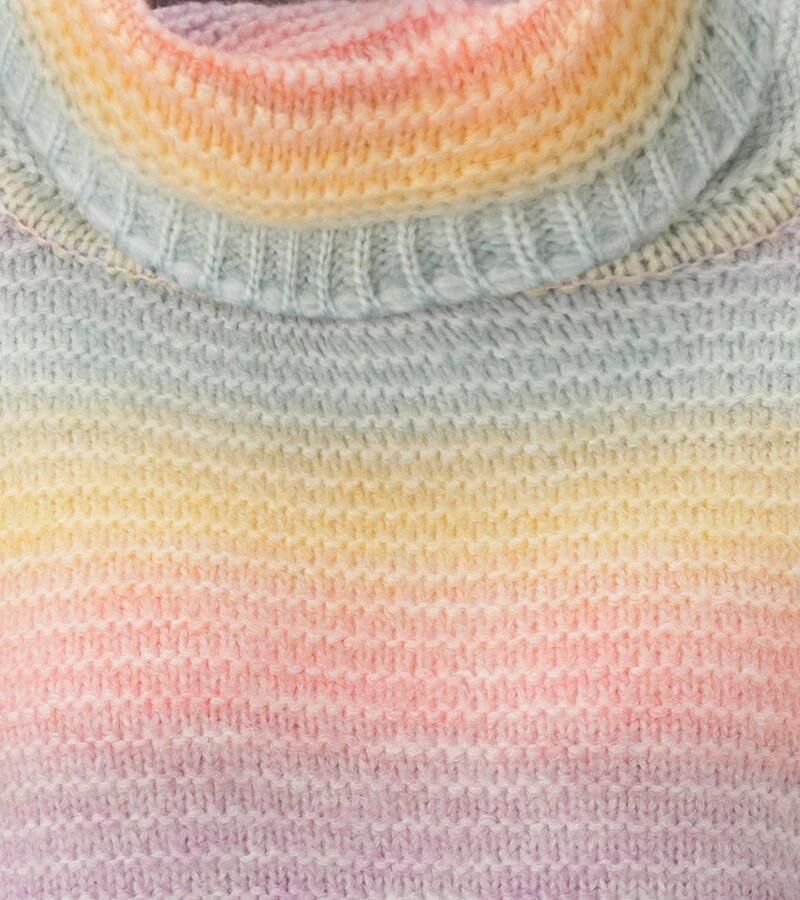 Aniston CASUAL Gebreide trui van regenboogkleurig space-garen nieuwe collectie