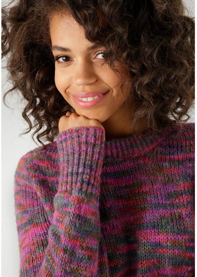 Aniston CASUAL Gebreide trui van trendy multicolor-garen elk deel uniek nieuwe collectie - Foto 2