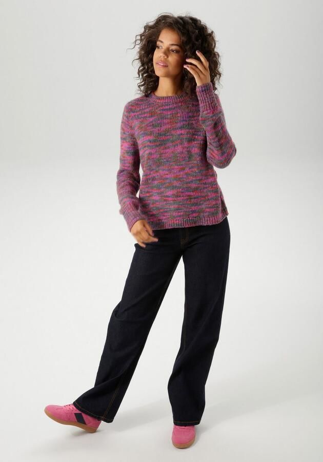 Aniston CASUAL Gebreide trui van trendy multicolor-garen elk deel uniek nieuwe collectie - Foto 4