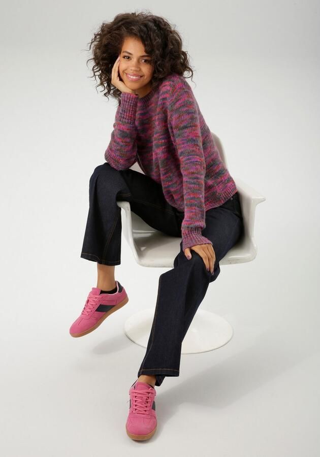 Aniston CASUAL Gebreide trui van trendy multicolor-garen elk deel uniek nieuwe collectie - Foto 6