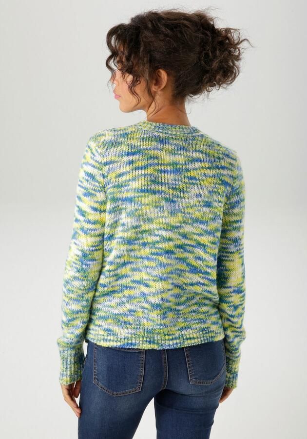 Aniston CASUAL Gebreide trui van trendy multicolor-garen elk deel uniek nieuwe collectie - Foto 4