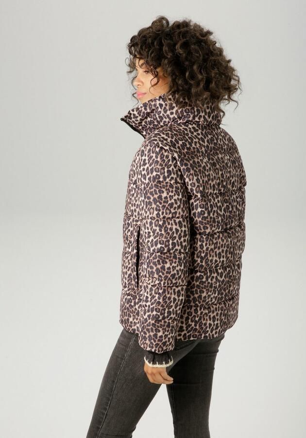 Aniston CASUAL Gewatteerde jas in trendy leoprint nieuwe collectie - Foto 5