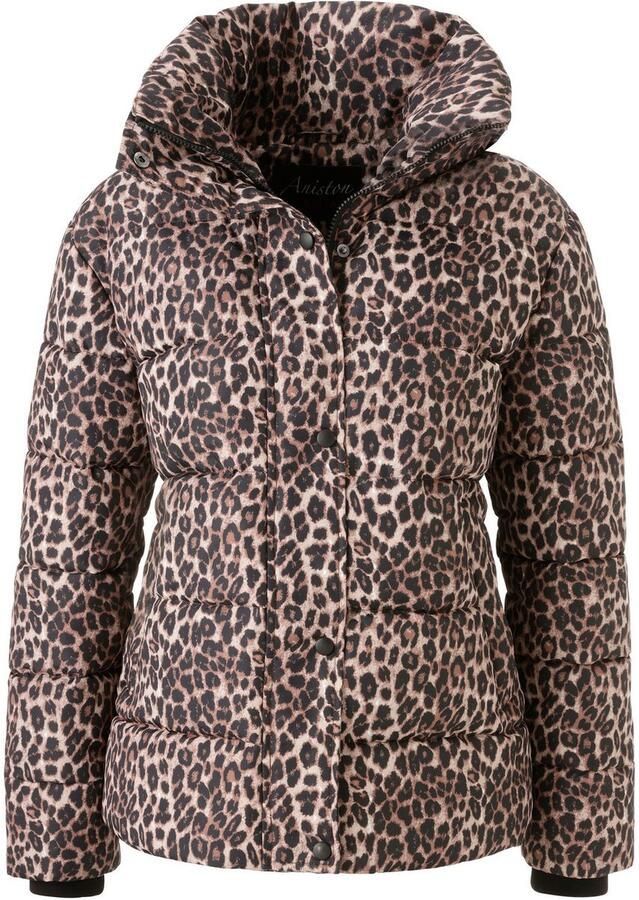 Aniston CASUAL Gewatteerde jas in trendy leoprint nieuwe collectie - Foto 2