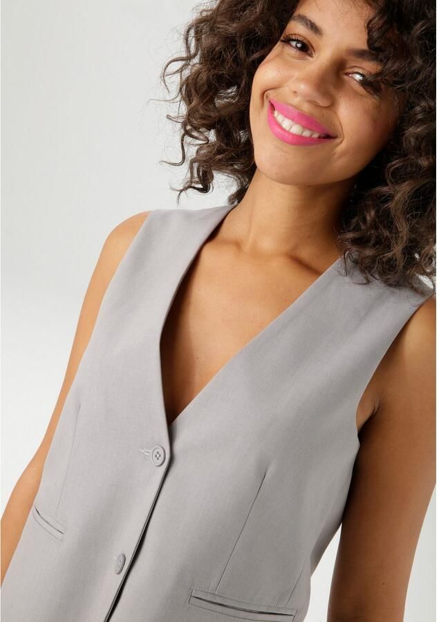 Aniston CASUAL Gilet met tonale knopen te sluiten nieuwe collectie - Foto 2