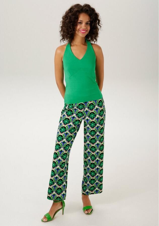 Aniston CASUAL Haltertop met bandjes die gestrikt kunnen worden - Foto 2