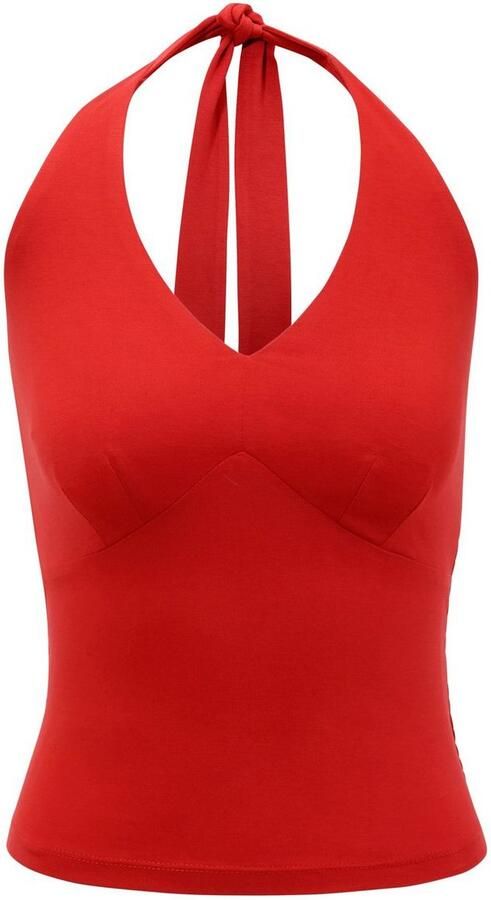 Aniston CASUAL Haltertop met bandjes die gestrikt kunnen worden - Foto 3