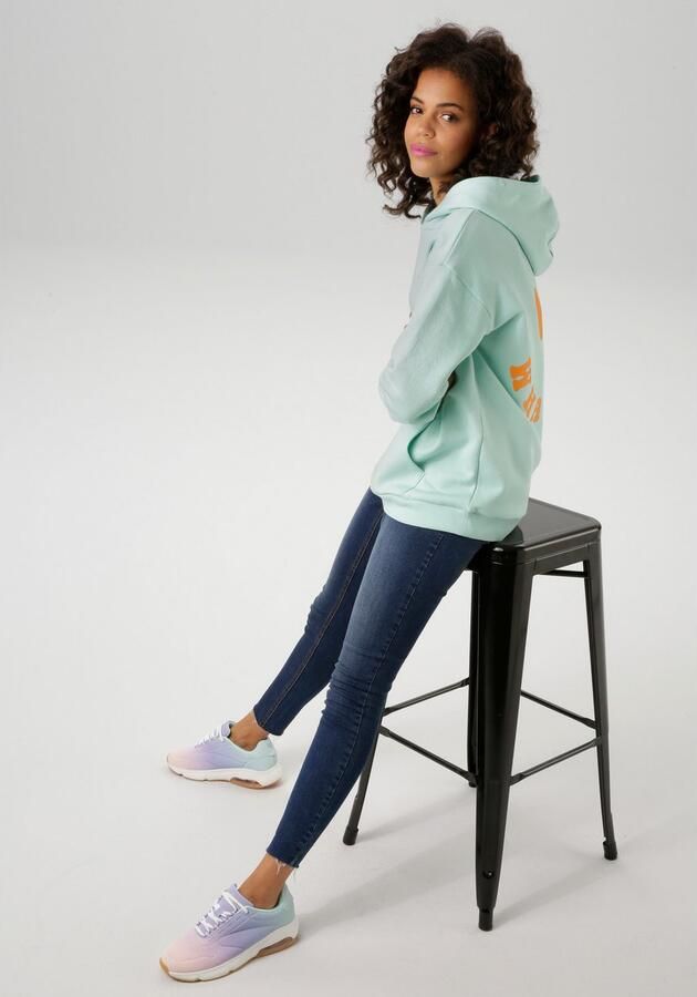 Aniston CASUAL Hoodie met smiley op de rug - Foto 5