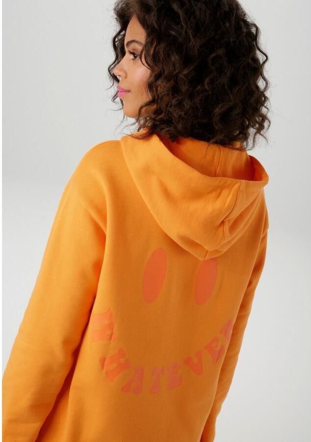 Aniston CASUAL Hoodie met smiley op de rug - Foto 2