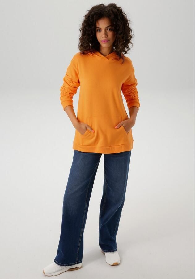 Aniston CASUAL Hoodie met smiley op de rug - Foto 3