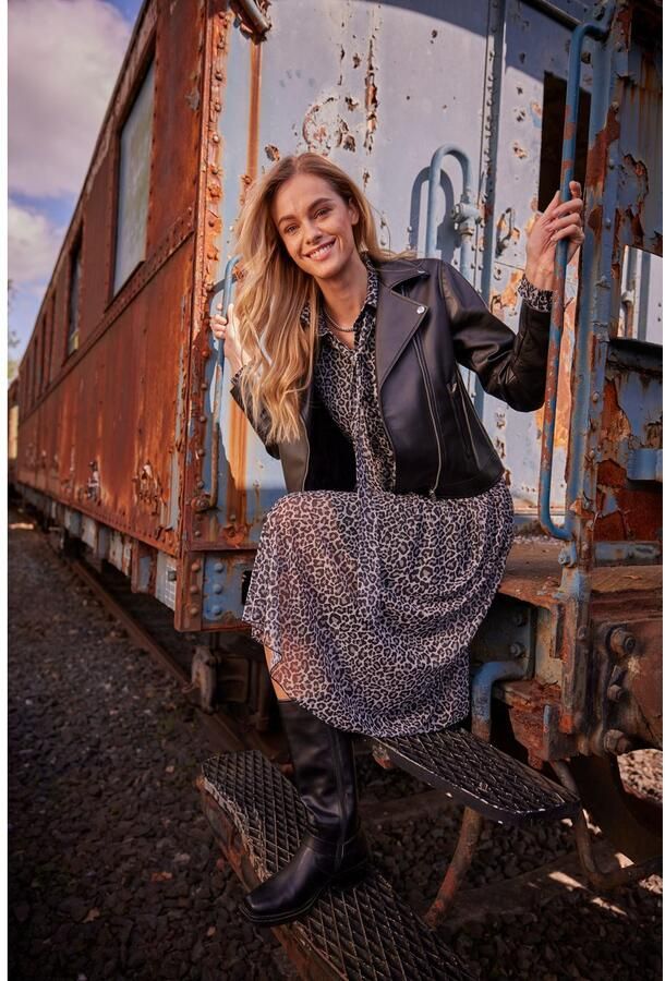 Aniston CASUAL Imitatieleren jack in bikerstijl nieuwe collectie - Foto 7